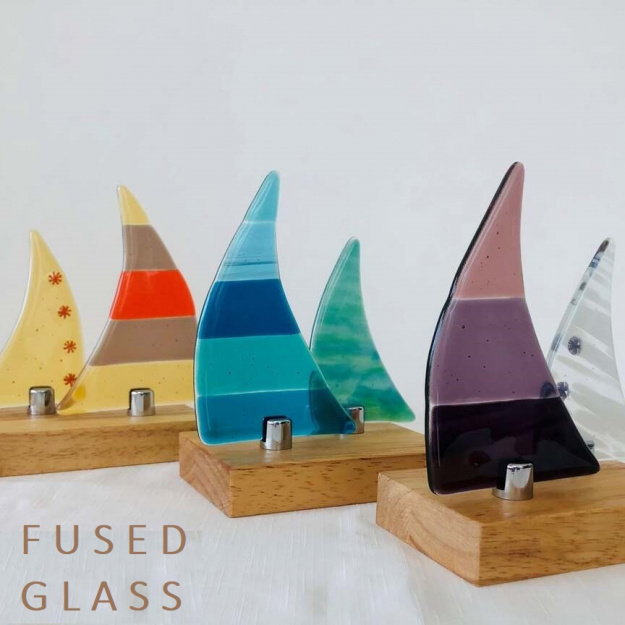 Love Coastal Fused Glass